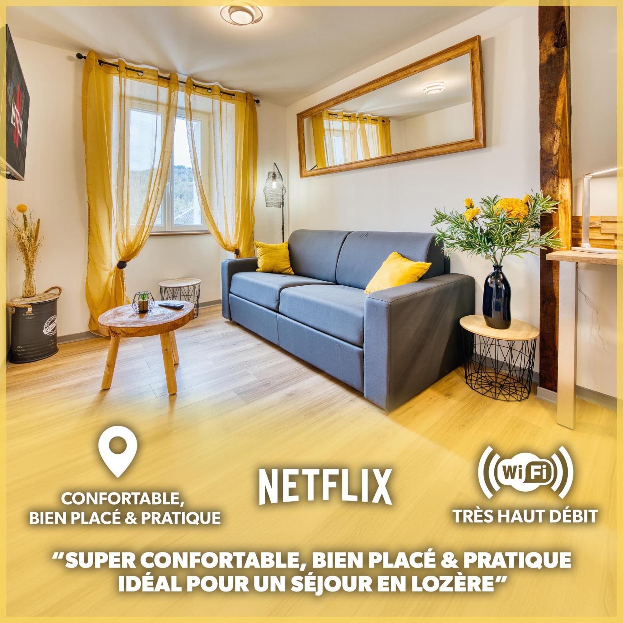 Les Hourtous Netflix Wi-Fi Fibre Terasse 4 Pers Apartamento Banassac Exterior foto